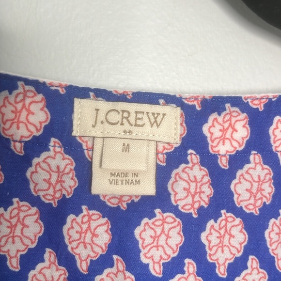 J Crew floral Paisley print poplin Tunic. NWOT - Picture 5 of 7
